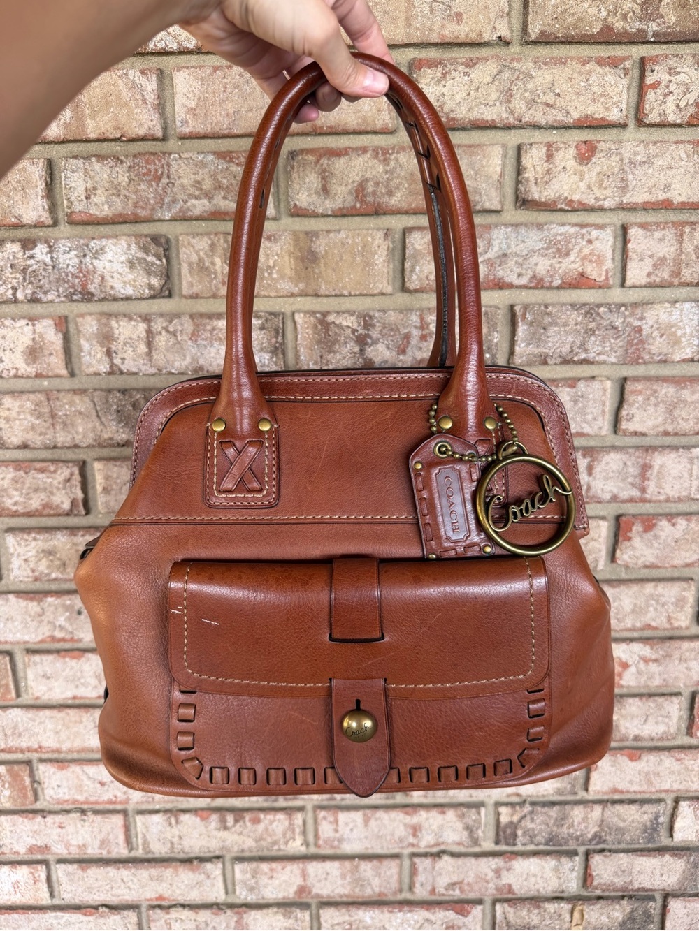 Coach Legacy Thompson Satchel with Signature Charm